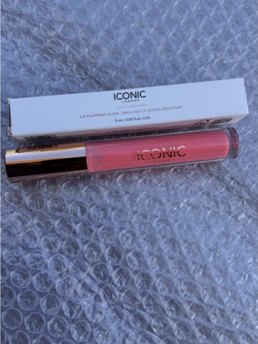 ICONIC London Lip Plumping Gloss in Soft Pink Tube PEEK-A-BOO
